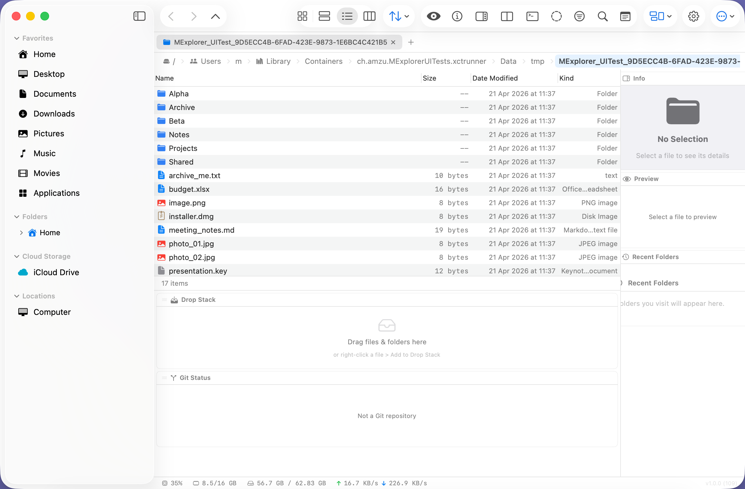 MExplorer with ChromeOS Files preset applied
