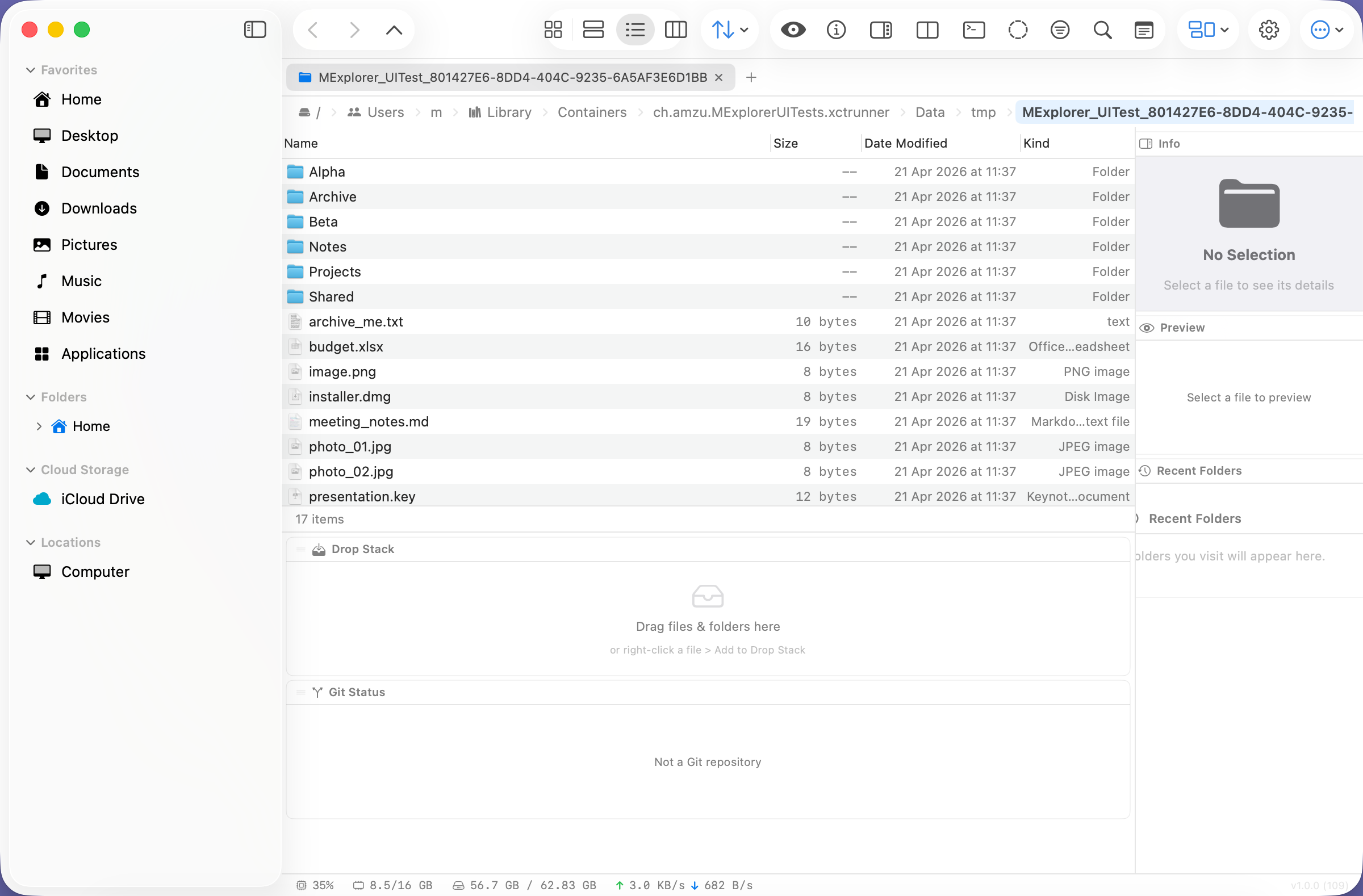 MExplorer with GNOME Nautilus preset applied