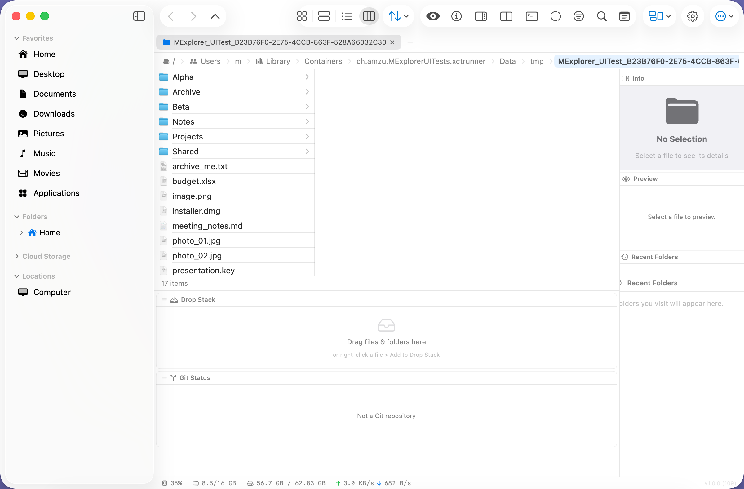 MExplorer with Windows Explorer preset applied